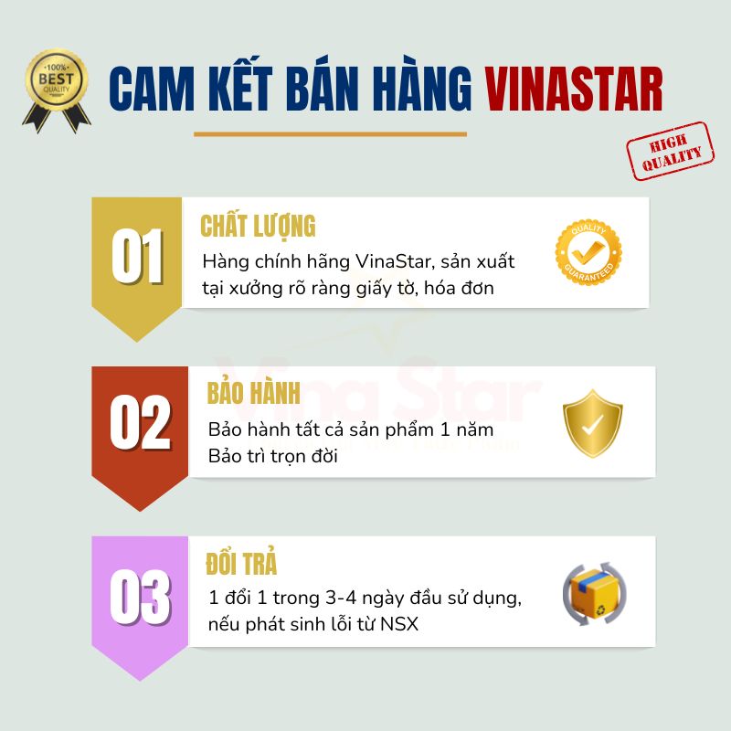 Cam kết bán hàng tại VinaStar